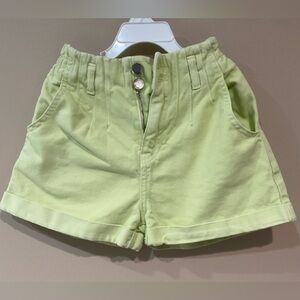 ❤️ZARA Girl’s Lemon Color Thick Cotton Shorts, Size 9